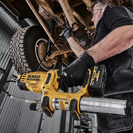 DeWALT-DeWALT 18V XR Grease Gun - 10,000 PSI, 2-speed, ergonomic grip, 1.2m long hose, variable speed trigger-Grease Gun-