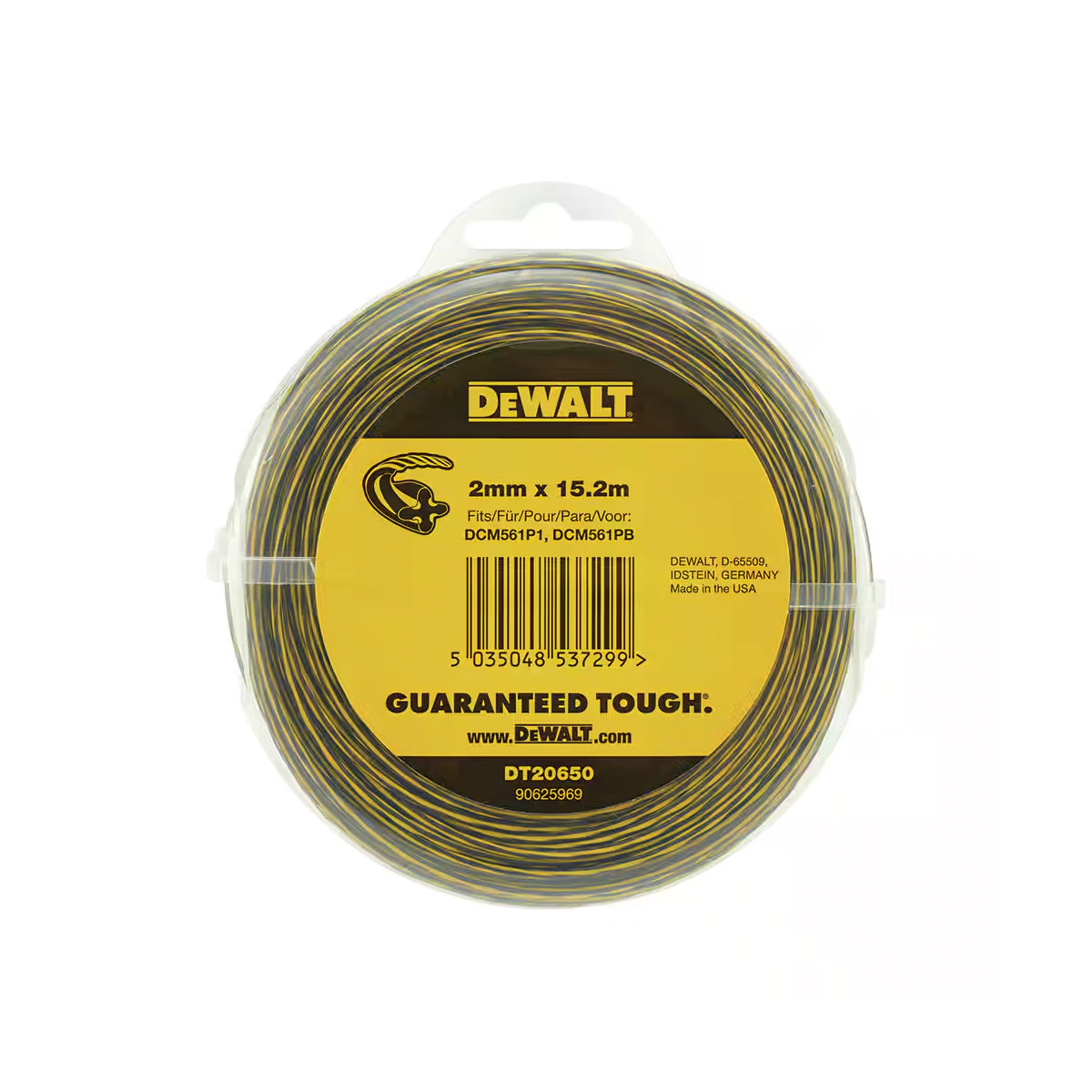 DeWALT-DeWALT 2mm X 15.2m Trimmer Line - Durable, aerodynamic profile, works with all DeWALT Trimmers-Trimmer Line-