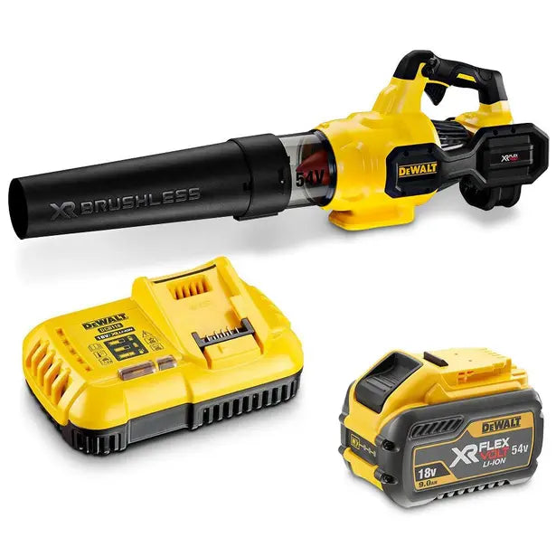 DeWALT-DeWALT 54V XR FLEXVOLT Pro Axial Blower Kit - Features a brushless motor for a quiet operation and an excellent power-to-weight ratio-Blower-54V XR FLEXVOLT Pro Axial Blower 9Ah Kit-