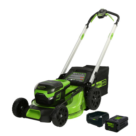 Greenworks-Greenworks 60V 21'' SP 6Ah Kit - Greenworks 60V 21" Self Propelled Lawnmower kit with 6Ah battery & charger-Lawn Mower-
