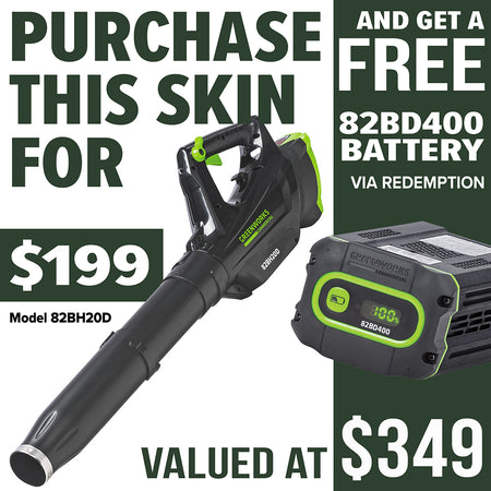 Greenworks-Greenworks 82BH20D 82V Dedicated Blower [2408007AU] - 82V commercial brushless blower, variable speed, lightweight, cruise control-Blower-