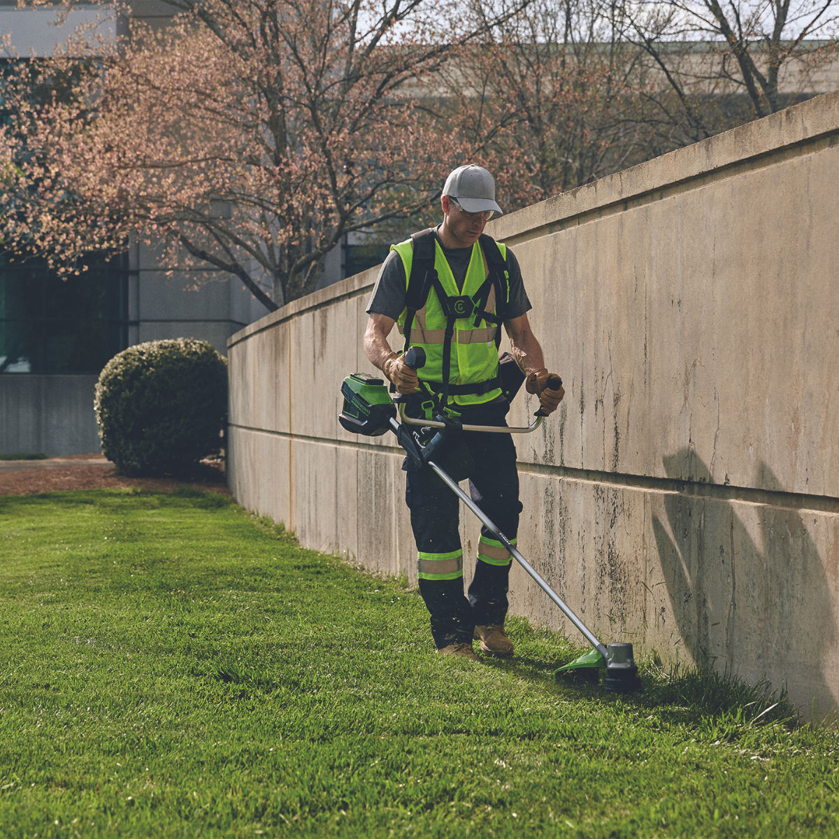 Greenworks-Greenworks 82TB20 82V 18″ Bike Handle Trimmer [2111907AU] - Uses true intelligent power to automatically adjust to varying conditions.-Battery Grass Trimmer-