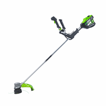 Greenworks-Greenworks 82TB20 82V 18″ Bike Handle Trimmer [2111907AU] - Uses true intelligent power to automatically adjust to varying conditions.-Battery Grass Trimmer-