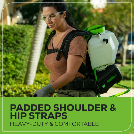 Greenworks-Greenworks BPS302 60V 70PSI 15L Backpack Sprayer [5202307AU] - The powerful motor and pump instantly deliver with constant pressure.-Backpack Sprayer-