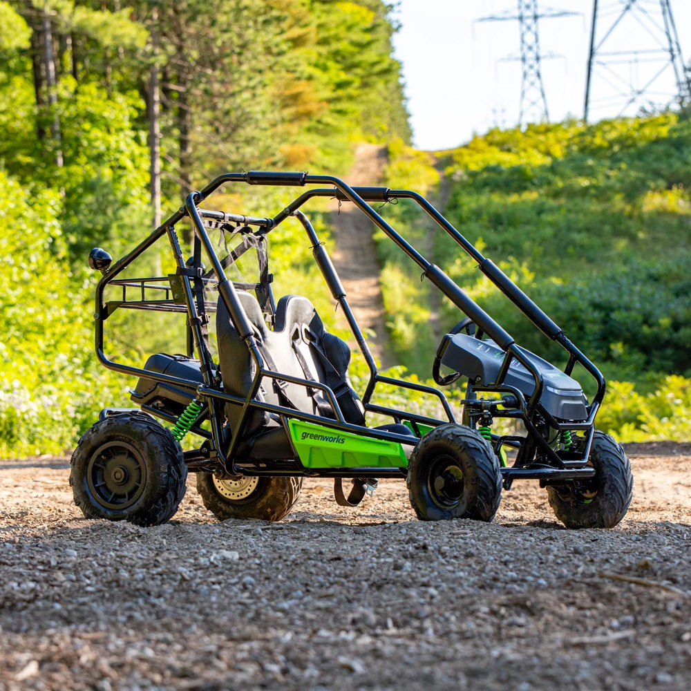 Greenworks-Greenworks 60V STEALTH Series All-Terrain 2-Seat Electric Youth Go-Kart-Go-Kart-