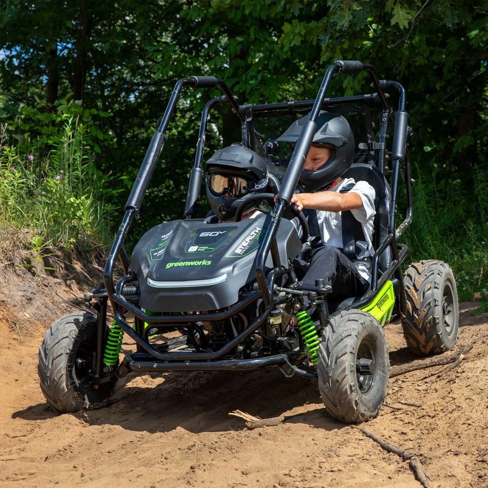 Greenworks-Greenworks 60V STEALTH Series All-Terrain 2-Seat Electric Youth Go-Kart-Go-Kart-