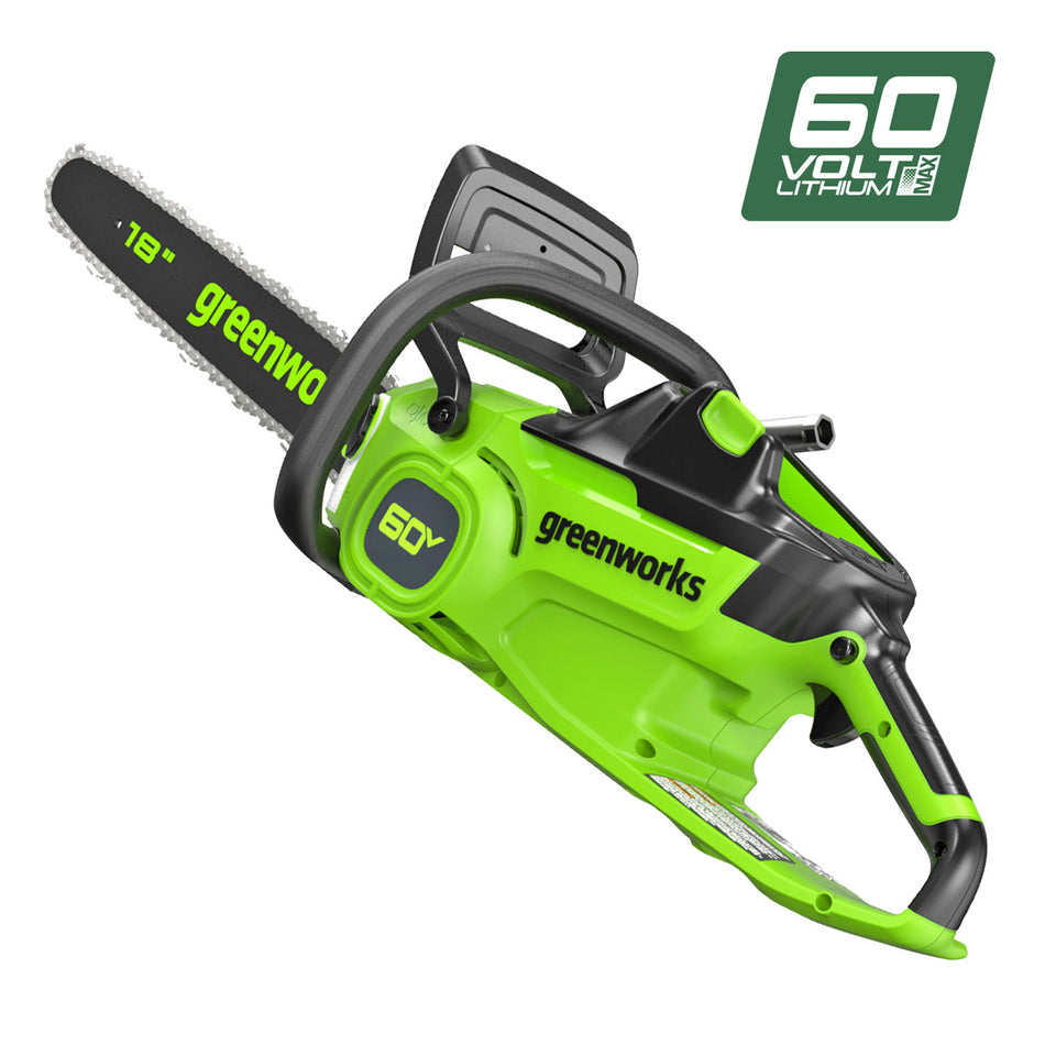 Greenworks-Greenworks CS60L414 60V Pro 18" 2.0kW Brushless Chainsaw - A high performance tool that will revolutionise your cutting experience.-Battery Chainsaw Kit-