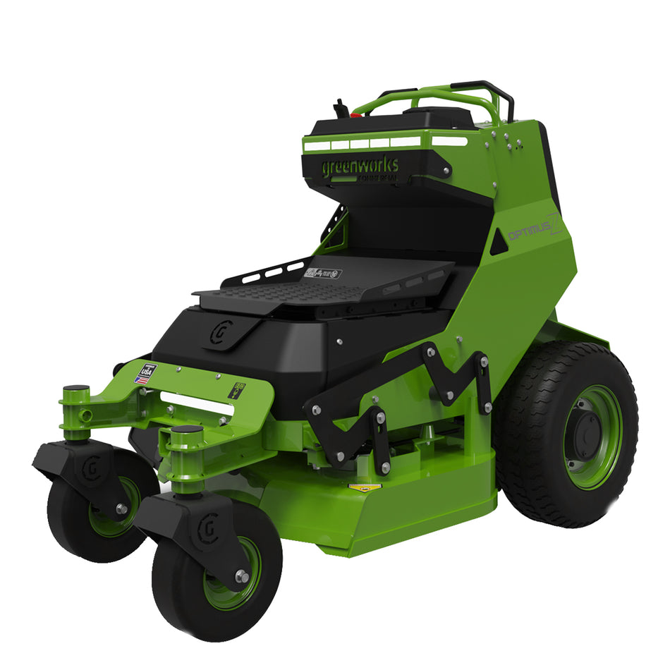 Greenworks-Greenworks OptimusZ 32'' Zero Turn - Commercial 8kWh Stand-On Zero Turn, 5hours runtime, 4G GPS connectivity!-Commercial Zero Turn Mower-