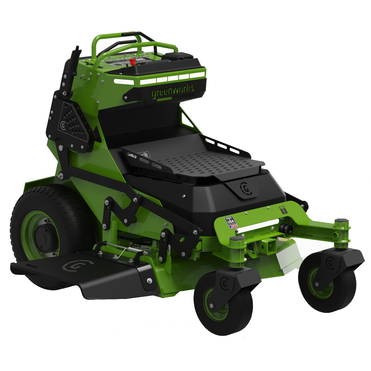 Greenworks-Greenworks CZ36S8X 82V OptimusZ 36" Stand-On Zero Turn Mower (8kWh) [7401307AU] - Maintain peak driving performance and comfort on various terrain type.-Battery Powered Zero Turn-