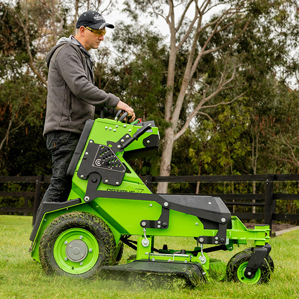 Greenworks-Greenworks CZ36S8X 82V OptimusZ 36" Stand-On Zero Turn Mower (8kWh) [7401307AU] - Maintain peak driving performance and comfort on various terrain type.-Battery Powered Zero Turn-