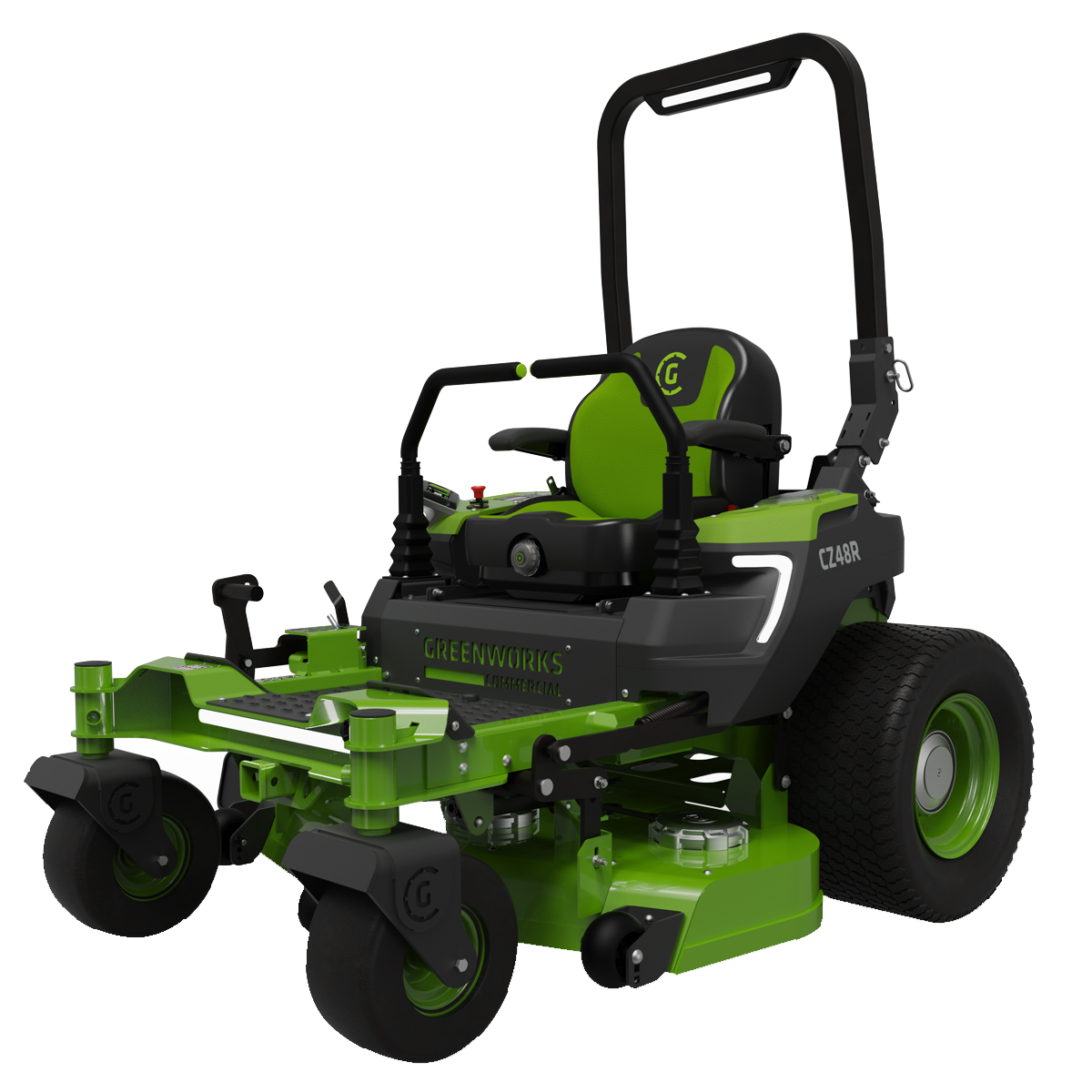 Greenworks-Greenworks CZ48R24X 82V OptimusZ 48'' Ride-On Zero Turn Mower (24kWh) [7403107AU] - Quiet operation and high intensity.-Battery Powered Zero Turn-