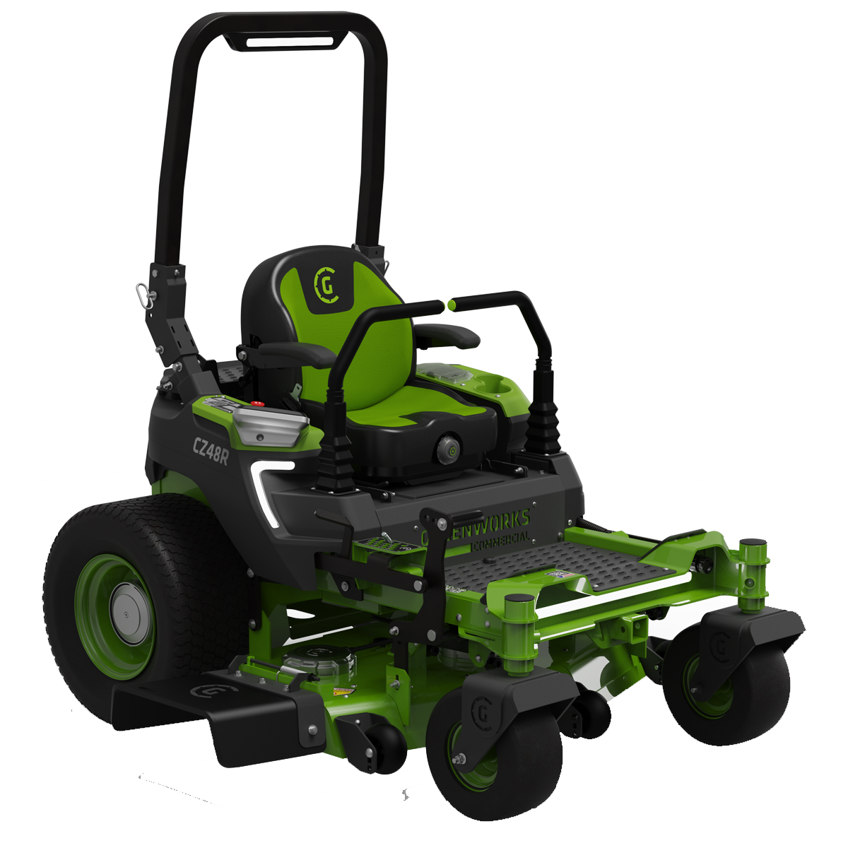 Greenworks-Greenworks CZ48R24X 82V OptimusZ 48'' Ride-On Zero Turn Mower (24kWh) [7403107AU] - Quiet operation and high intensity.-Battery Powered Zero Turn-