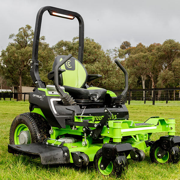 Greenworks-Greenworks CZ48R24X 82V OptimusZ 48'' Ride-On Zero Turn Mower (24kWh) [7403107AU] - Quiet operation and high intensity.-Battery Powered Zero Turn-