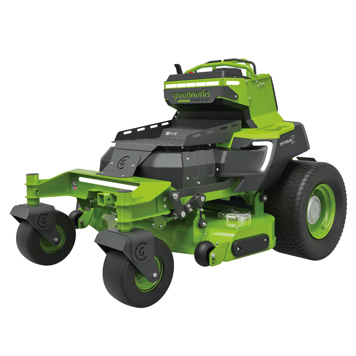 Greenworks-Greenworks CZ48S24X 82V OptimusZ 48" Stand-On Zero Turn Mower (24kWh) [7403407AU] - Provides intelligent power transfer.-Battery Powered Zero Turn-