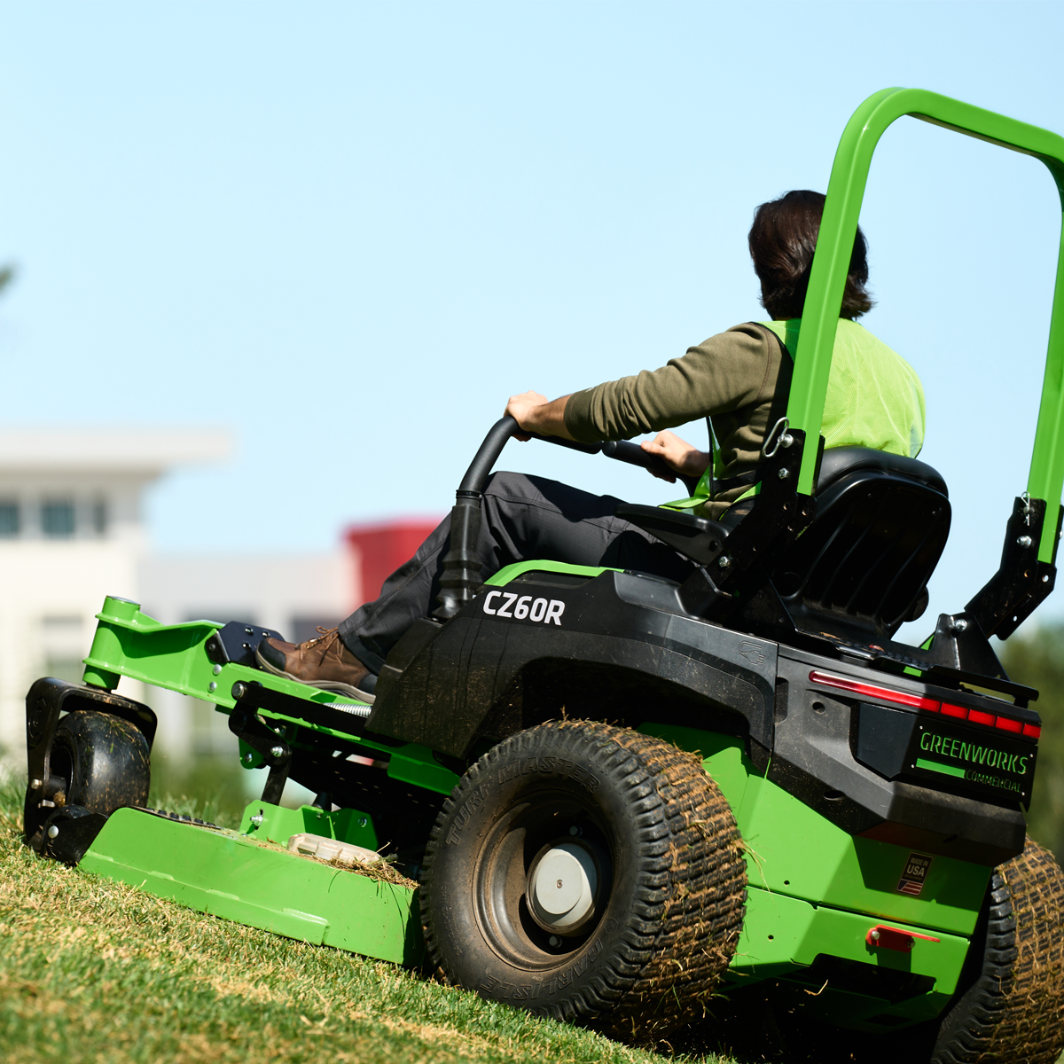 Greenworks-Greenworks CZ60R18X 82V OptimusZ 60'' Ride-On Zero Turn Mower (18kWh) [7401807AU] - Engineered for all day commercial use.-Battery Powered Zero Turn-