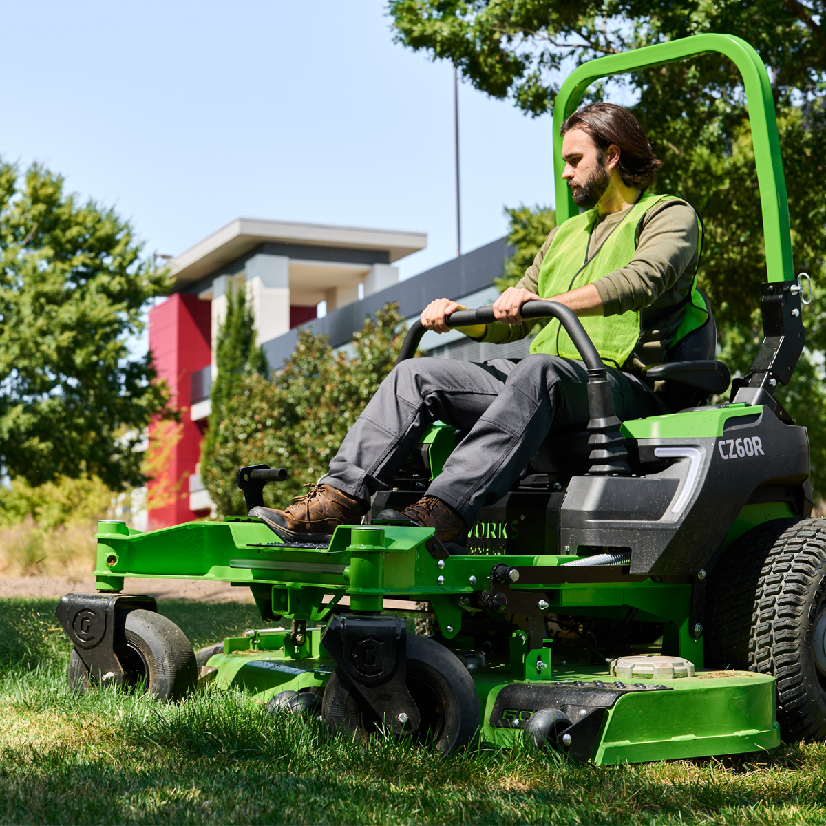 Greenworks-Greenworks CZ60R18X 82V OptimusZ 60'' Ride-On Zero Turn Mower (18kWh) [7401807AU] - Engineered for all day commercial use.-Battery Powered Zero Turn-