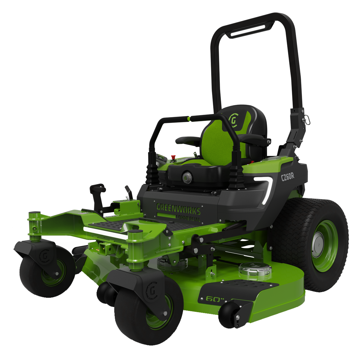 Greenworks-Greenworks CZ60R24X 82V OptimusZ 60'' Ride-On Zero Turn Mower (24kWh) [7403307AURD] - Rear Discharge-Battery Powered Zero Turn-
