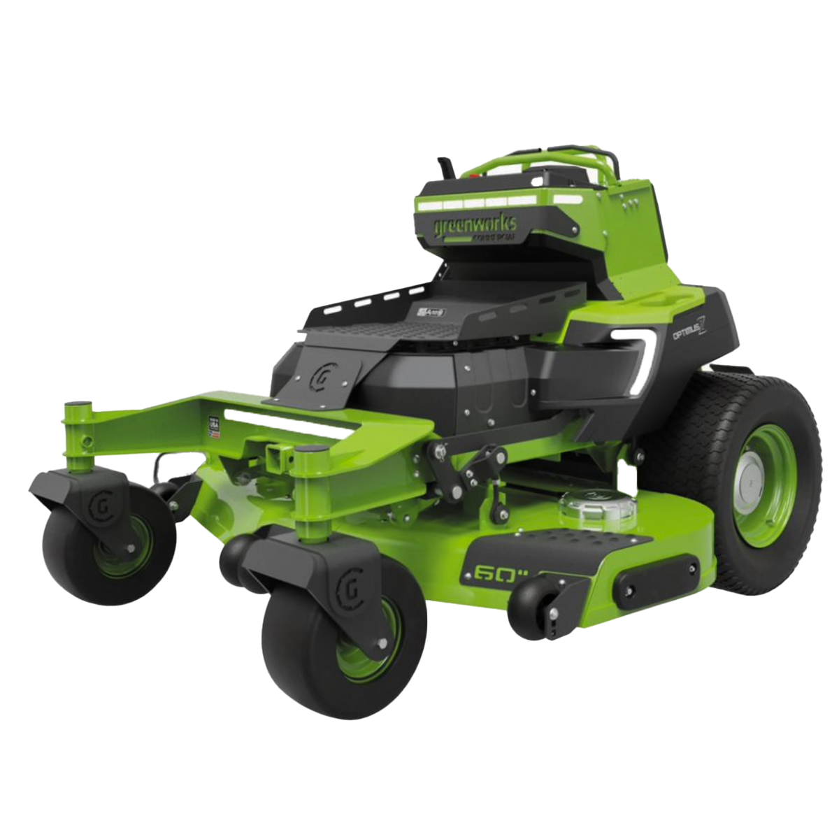 Greenworks-Greenworks CZ60S24X 82V OptimusZ 60" Stand-On Zero Turn Mower (24kWh) [7402107AU] - Skillfully adjust to various grass conditions.-Battery Powered Zero Turn-