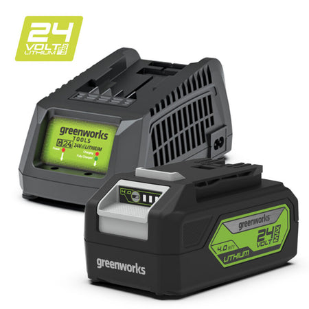 Greenworks-Greenworks 24V Battery 4.0Ah - Maximum simplicity, convenience and versatility-Battery-24V Battery 4.0Ah and Charger Kit-