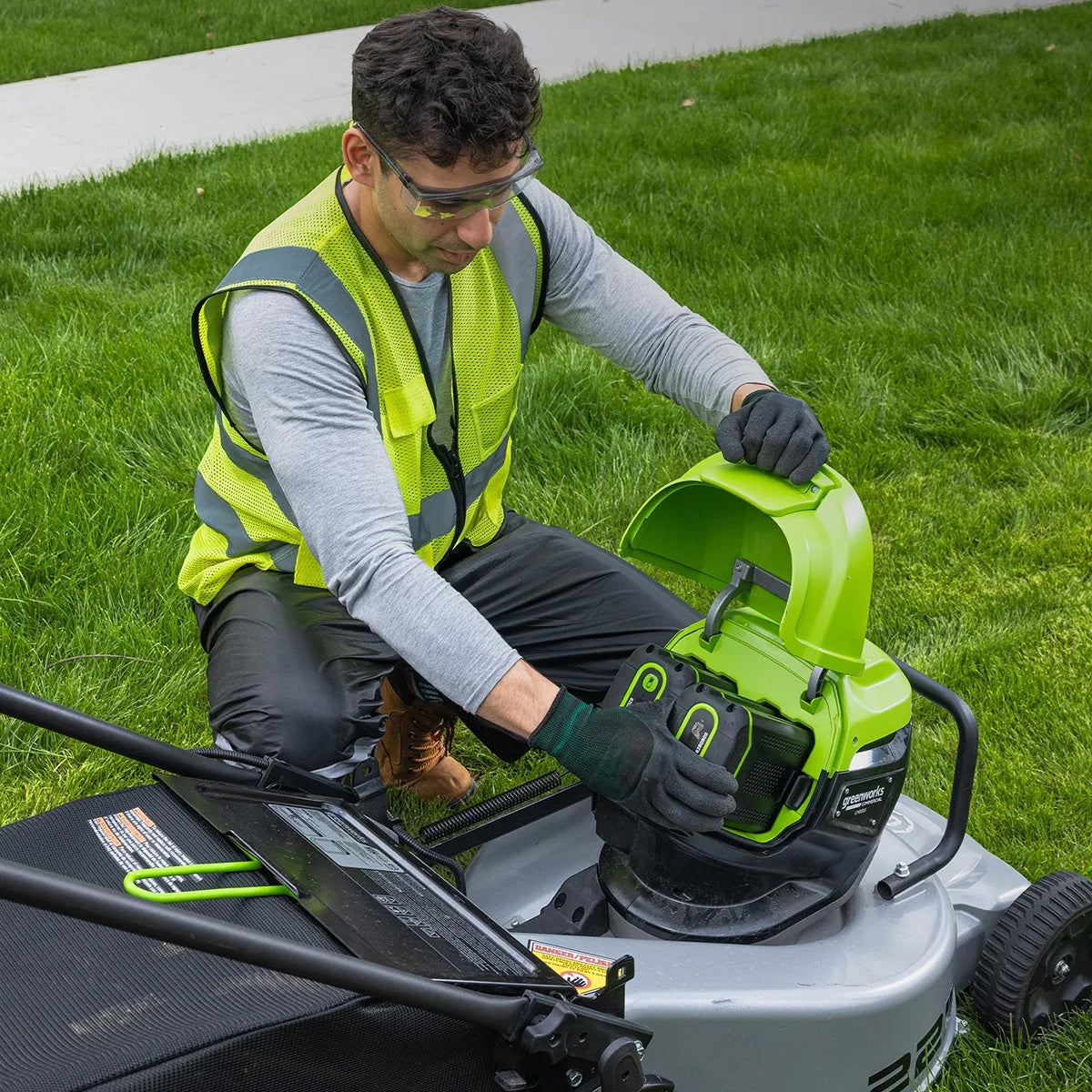 Greenworks-Greenworks Optimus ATM22 – 22” Alloy Base Self Propelled Lawn Mower Bundle Kit-Lawn Mower-