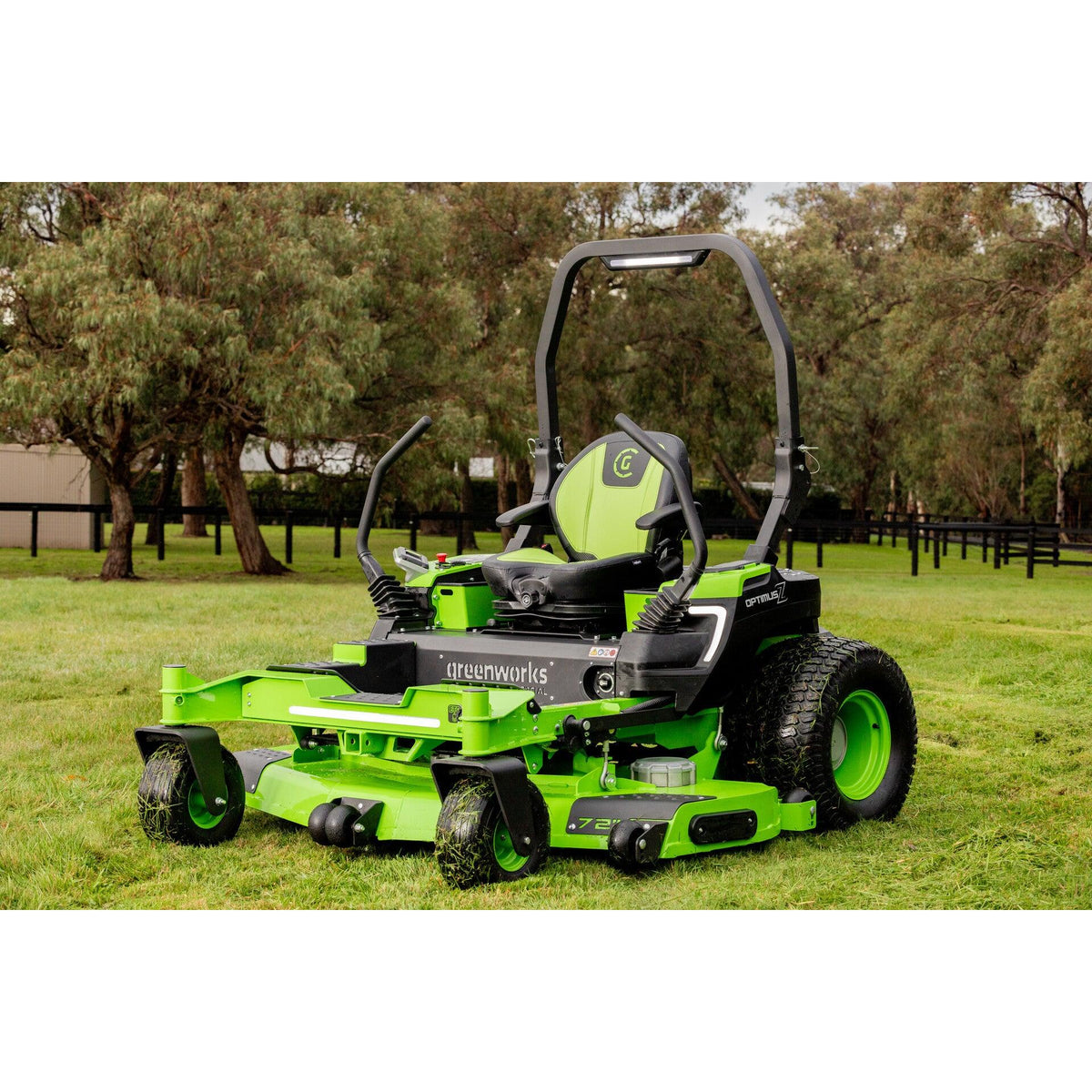 Greenworks-Greenworks OZ972R 82V OptimusZ 72'' Ride-On Zero Turn Mower (36kWh) [7405207AU] - Rear Discharge-Battery Powered Zero Turn-
