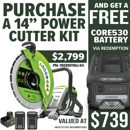 Greenworks-Greenworks PC141 82V OPTIMUS 14" 4.3kW Power Cutter Kit [1503507AU-Kit] - Designed for the professionals.-Power Cutter-