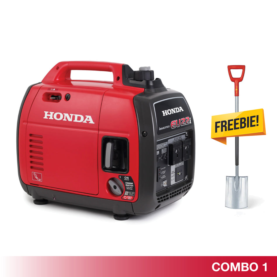 Honda-Honda EU22i 2.2kVA Inverter Generator - Available in Multiple Combo Options!-Generator-Honda EU22i with FREE $99 Spade-
