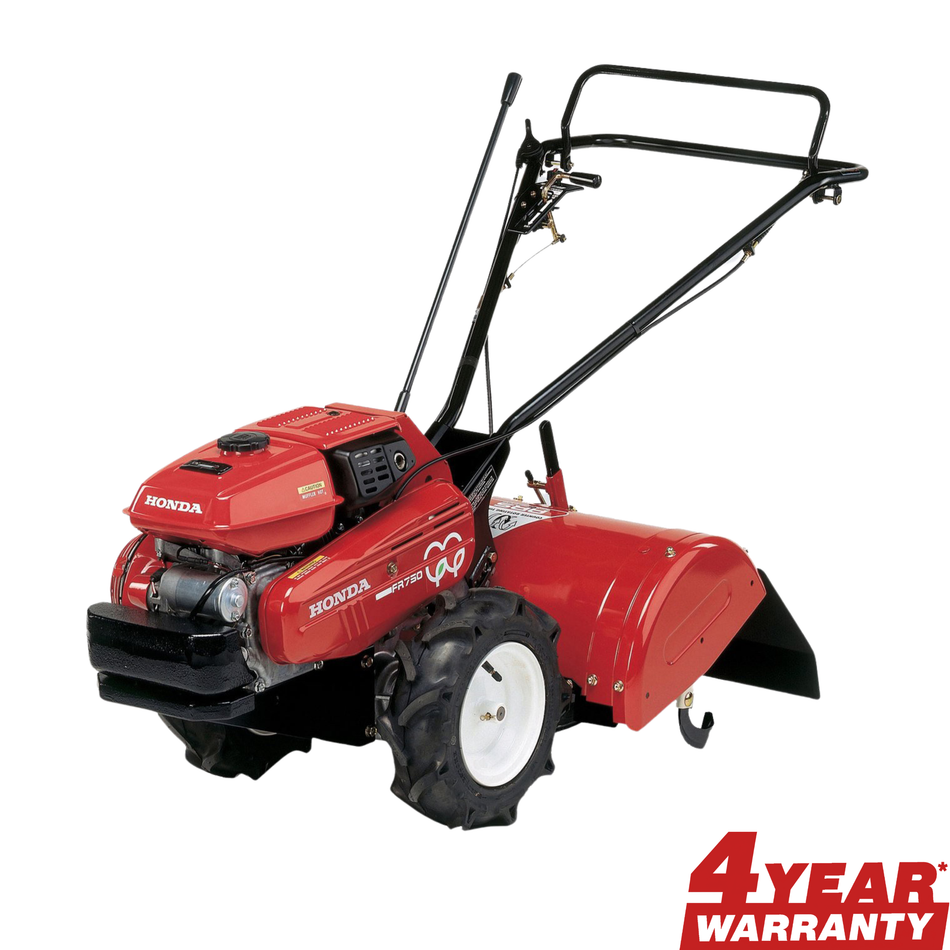 Honda-Honda FR750 Tiller - Powerful GX200 4-stroke engine, multi height adjustable, 2 forward gears-Rear Tine Tiller-