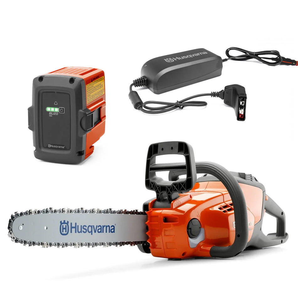 Husqvarna 120i Battery Chainsaw - 12" bar, lightweight starter chainsaw perfect for domestic use!