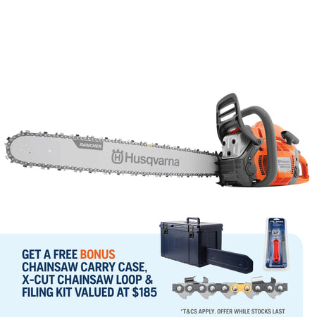 Husqvarna-Husqvarna 460 Saw ($185 BONUS) - Powerful 60.3cc Chainsaw with 20" Bar - WITH FREE $185 BONUS GIFTS!-Petrol Chainsaw-