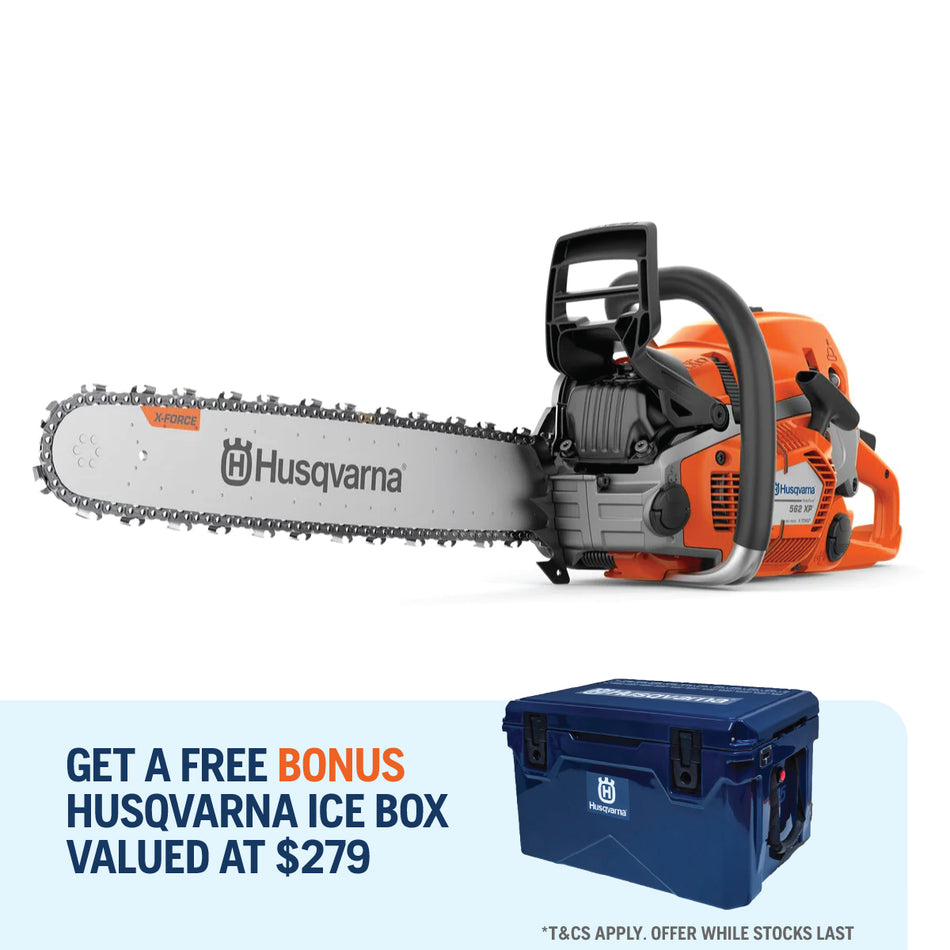 Husqvarna-Husqvarna 562XP Saw ($279 BONUS) - Professional 59.8cc Saw with X-Torq - SAVINGS & FREE $279 ICE BOX!-Professional Chainsaw-