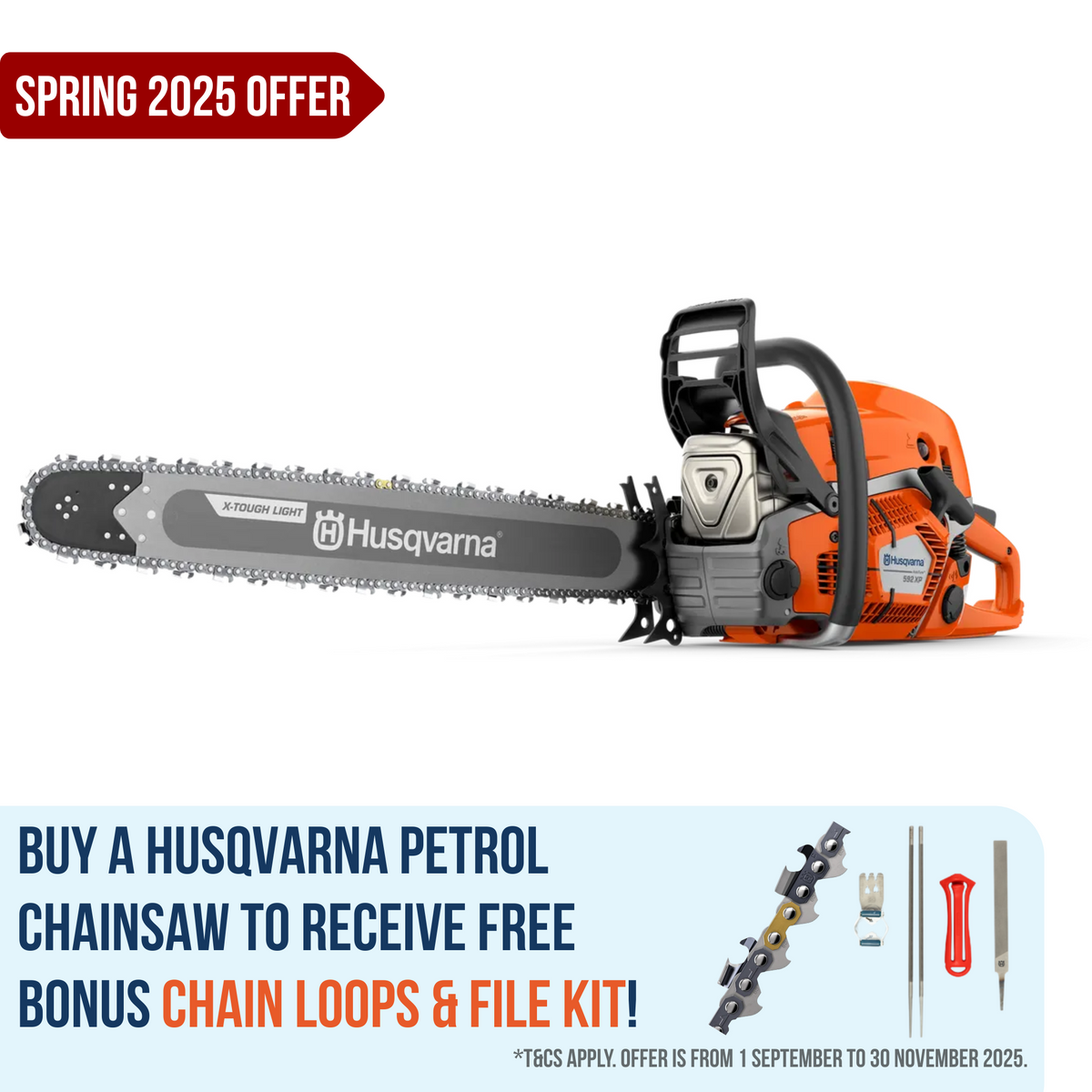 Husqvarna-Husqvarna 592 XP Chainsaw - Professional 93cc chainsaw with extremely high cutting capacity-Professional Chainsaw-24in-