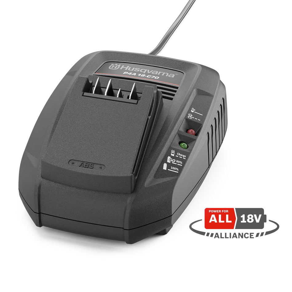 Husqvarna-Husqvarna Aspire 18V C70 Charger - 18V 2.5AH quick charger for Aspire and POWER FOR ALL batteries-Battery Charger-