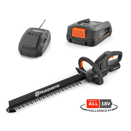 Husqvarna-Husqvarna Aspire H50 18V Hedge Trimmer - Lightweight domestic 18v battery hedge trimmer!-Battery Hedge Trimmer Skin-Hedge Trimmer Kit with Battery and Charger-