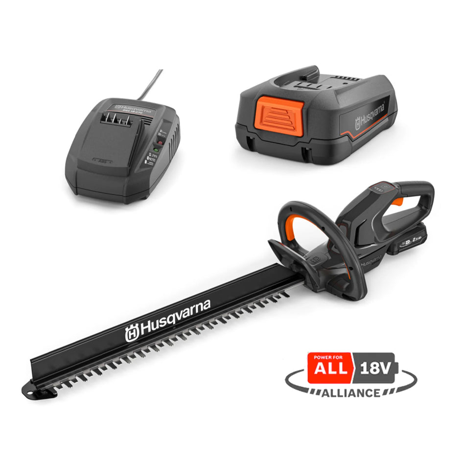 Husqvarna-Husqvarna Aspire H50 18V Hedge Trimmer - Lightweight domestic 18v battery hedge trimmer!-Battery Hedge Trimmer Skin-Hedge Trimmer Kit with Battery and Charger-