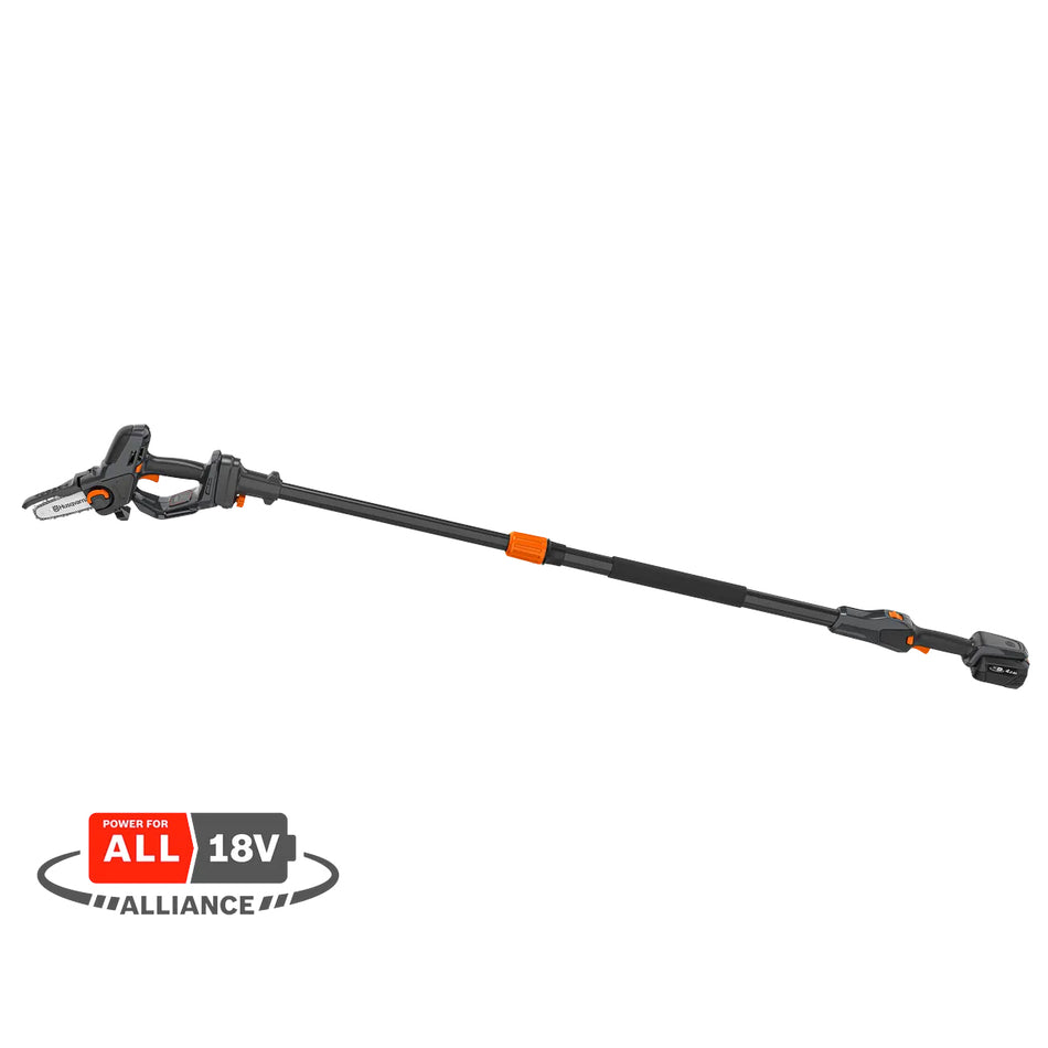 Husqvarna-Husqvarna Aspire PE5 18V Pruner + Pole - 18V handheld pruner with 1.7m adjustable extension pole - cuts upto 75mm!-Battery Pole Saw-18V Pruner + Pole Only-