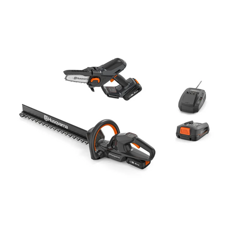 Husqvarna-Husqvarna Aspire™ Hedge Trimmer + Pruner Bundle - With 2.5Ah Battery and Charger-Hedge Trimmer-