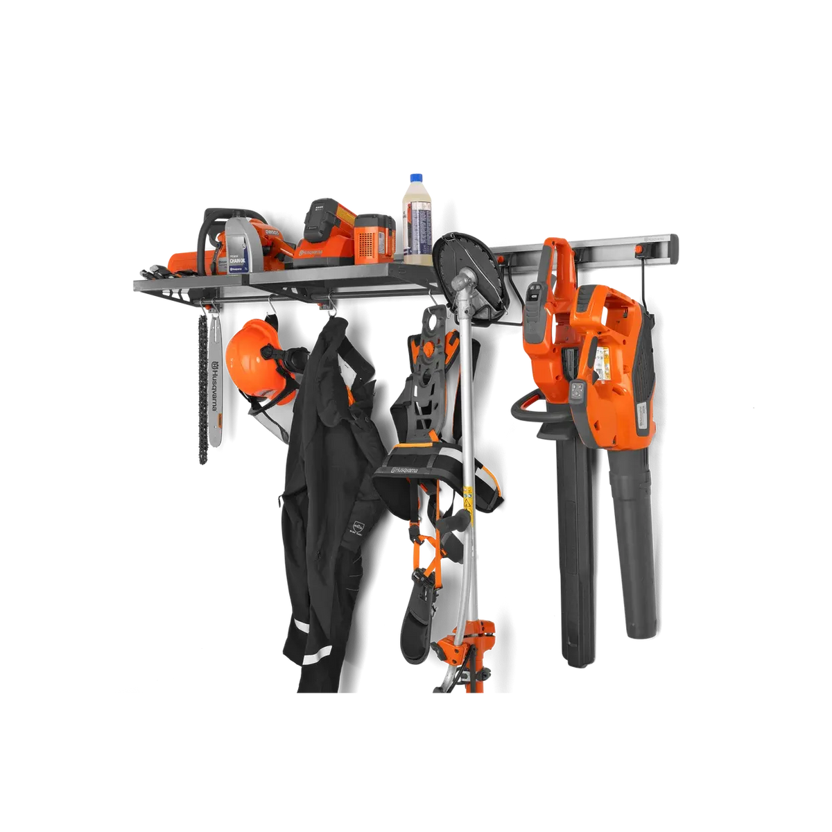 Husqvarna-Husqvarna Aspire™ Storage Rail - Organise garden tools with this wall mounted storage rail.-Accessories-