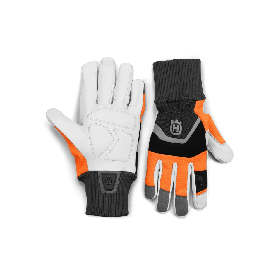 Husqvarna-Husqvarna Functional with Saw Protection Gloves - Leather gloves for chainsaw use.-Gloves-Size 7-