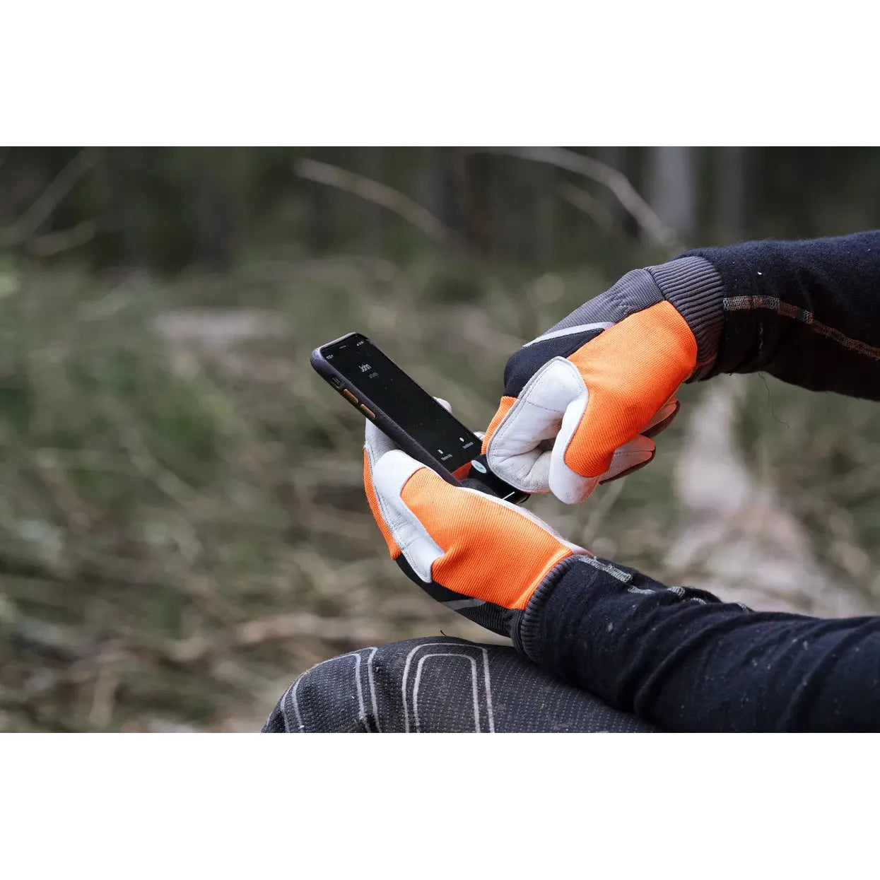 Husqvarna-Husqvarna Functional with Saw Protection Gloves - Leather gloves for chainsaw use.-Gloves-