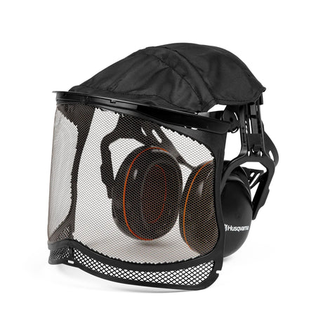 Husqvarna-Husqvarna Garden Earmuffs with Perspex or Mesh Visor - Light and Comfortable-Earmuffs-Garden Earmuff with Mesh Visor-