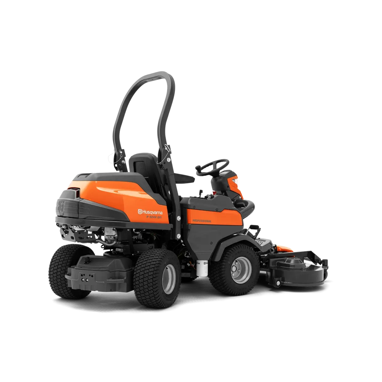 Husqvarna-Husqvarna P524X Ride-On Front Mower - Front-mounted petrol ride-on lawn mower, built for commercial use.-Ride On Mower-