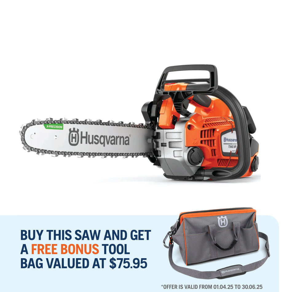 Husqvarna-Husqvarna T540XP Mark-III Chainsaw - Top Handle 12" Petrol Chainsaw, 39.1cc, 2.6hp power output-Professional Chainsaw-
