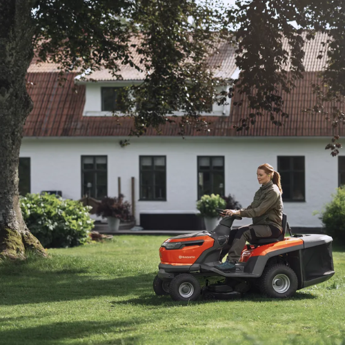 Husqvarna-Husqvarna TC100i Battery Tractor - 38in cut, efficient collection system, fully electric, dual-pedal operation-Catcher Ride On Mower-