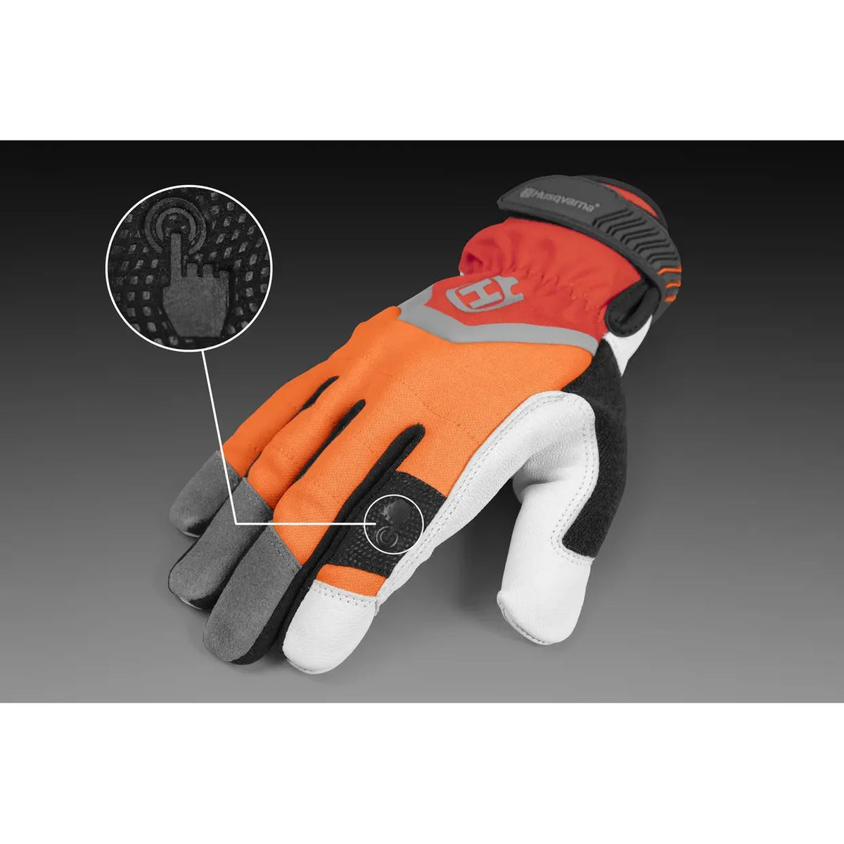 Husqvarna-Husqvarna Technical with Saw Protection Gloves - Leather gloves for professional chainsaw work.-Gloves-