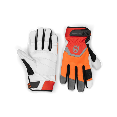 Husqvarna-Husqvarna Technical with Saw Protection Gloves - Leather gloves for professional chainsaw work.-Gloves-Size 8-