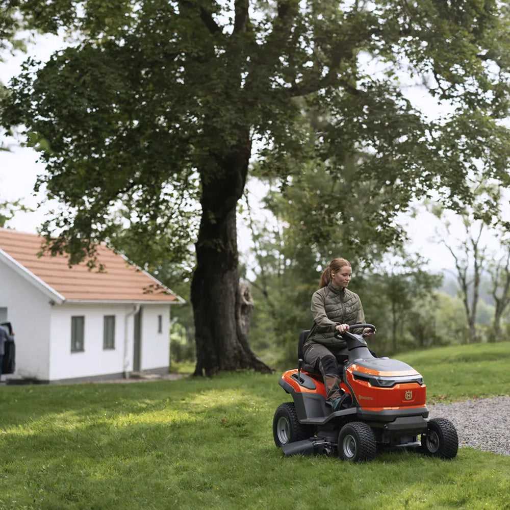 Husqvarna-Husqvarna TS 100i Battery Garden Tractor - Dynamic mowing, 100% battery powered, Ergonomic controls-Domestic Ride On Mower-