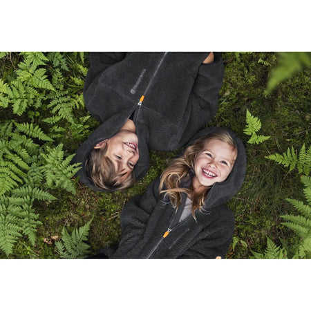 Husqvarna-Husqvarna Xplorer Kids Pile Fleece Hoodie - Soft and comfortable hoodie with warm, soft fleece.-Kids Collection-