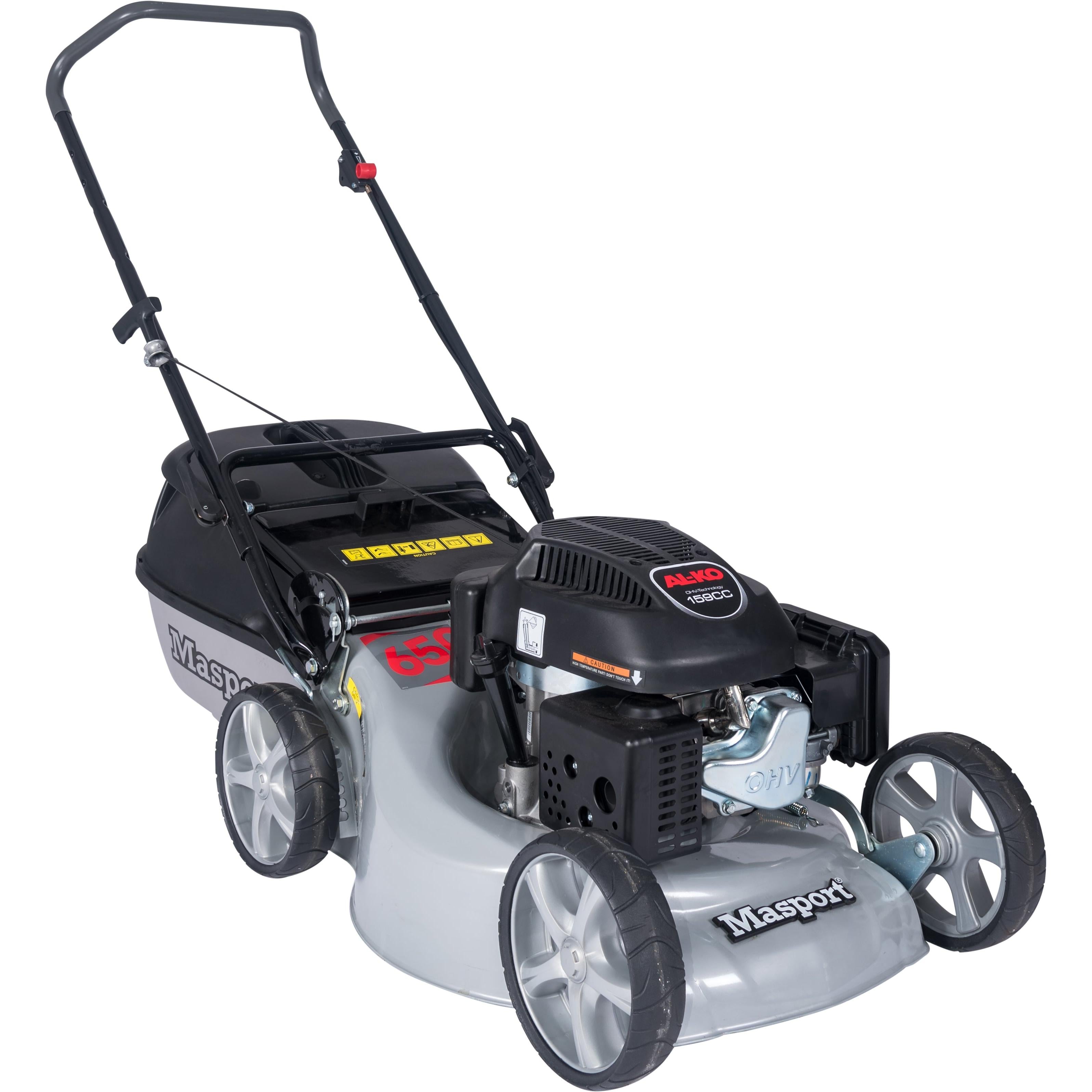 Masport-Masport 650ST S19 2'n1 Mow And Stow - Highly recommended! 19" cut-mulch or catch options & easy catcher access-Lawn Mower-