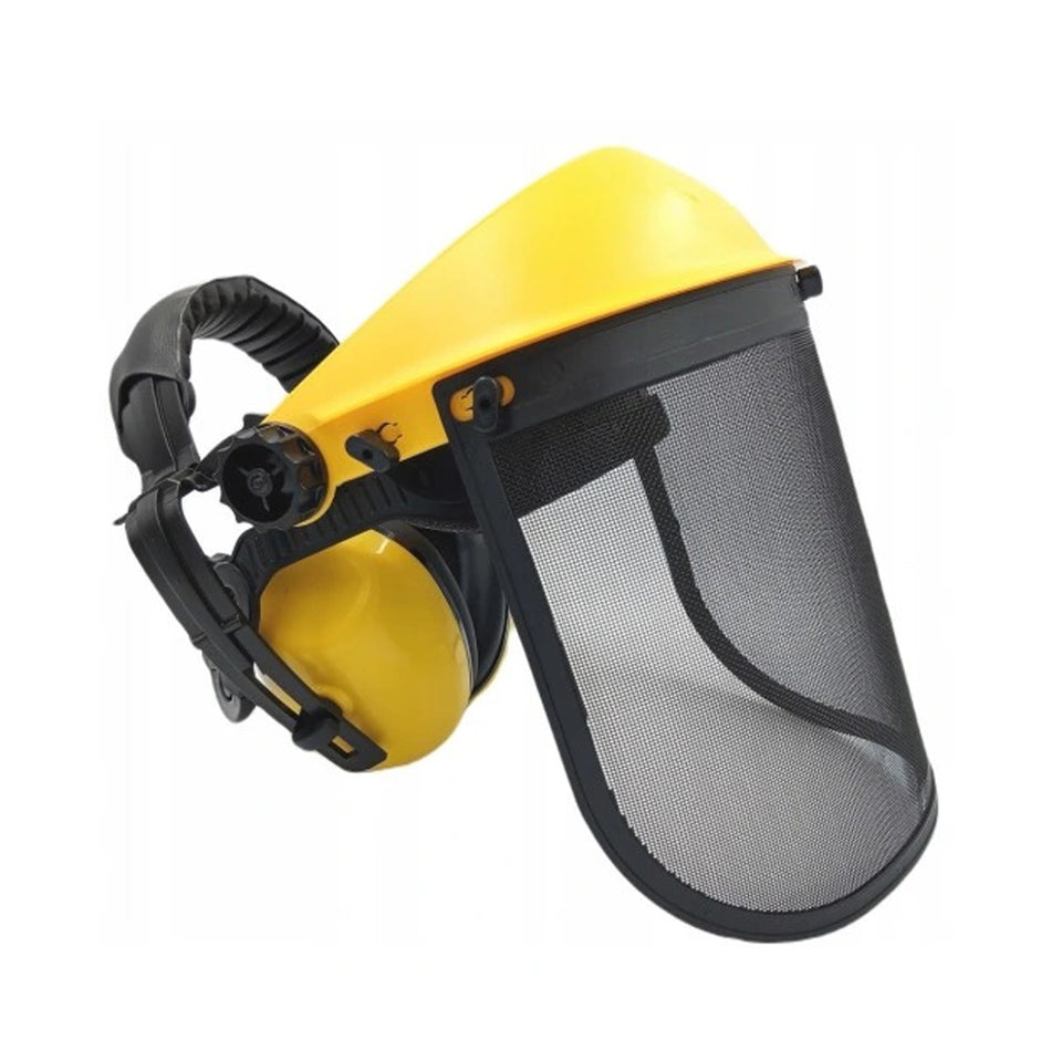 RedGum-RedGum Safety Visor With Ear Muffs - Great Value Safety Visor with Ear Muffs for your comfort and protection!-Safety Visor-